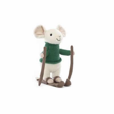 Jellycat Merry Mouse Skiing New Zealand | RNYJH8439